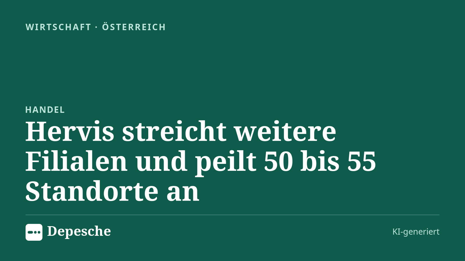 Wirtschaft: Hervis streicht weitere Filialen und peilt 50 bis 55 Standorte an