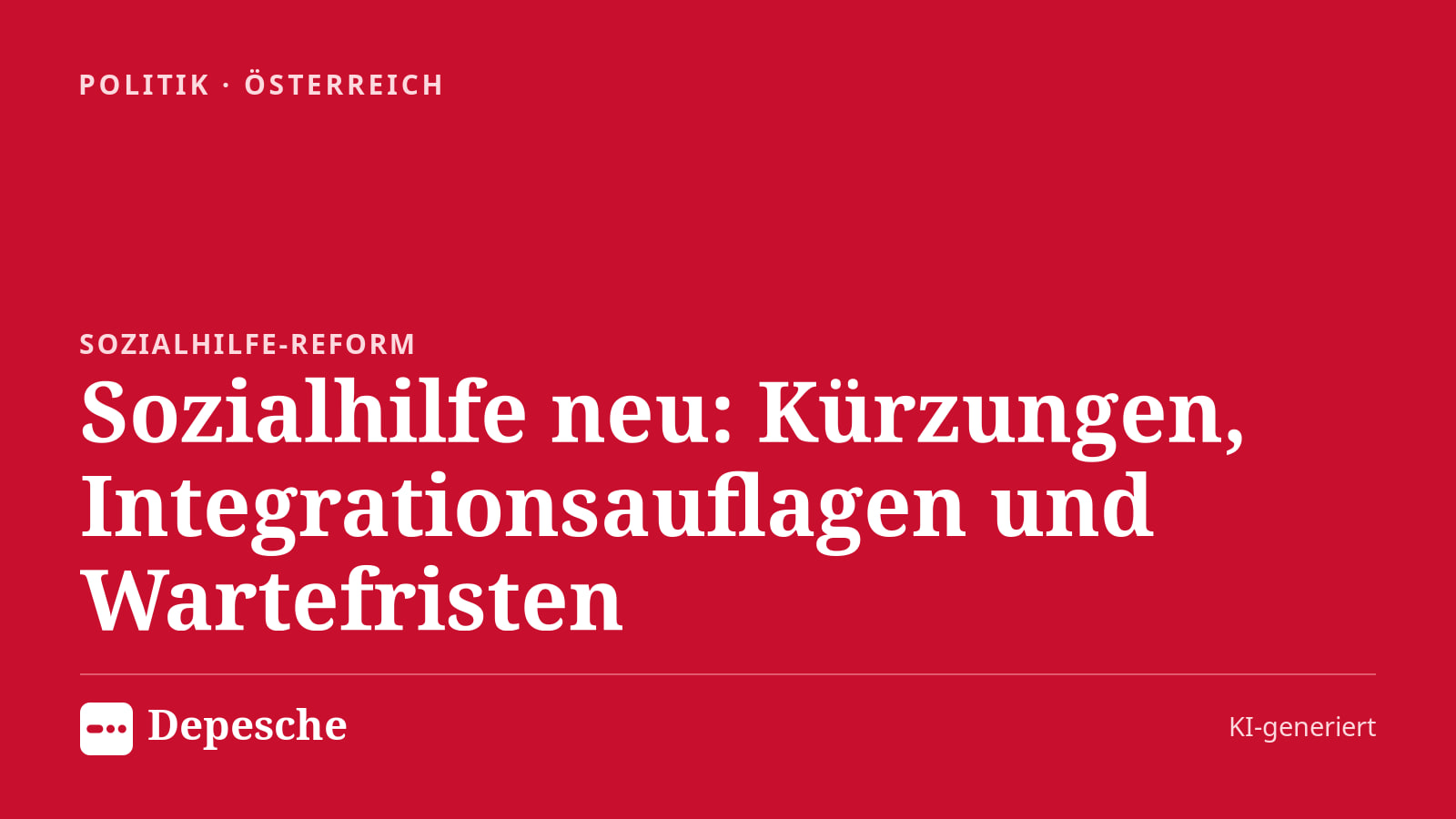 Politik: Sozialhilfe neu: Kürzungen, Integrationsauflagen und Wartefristen