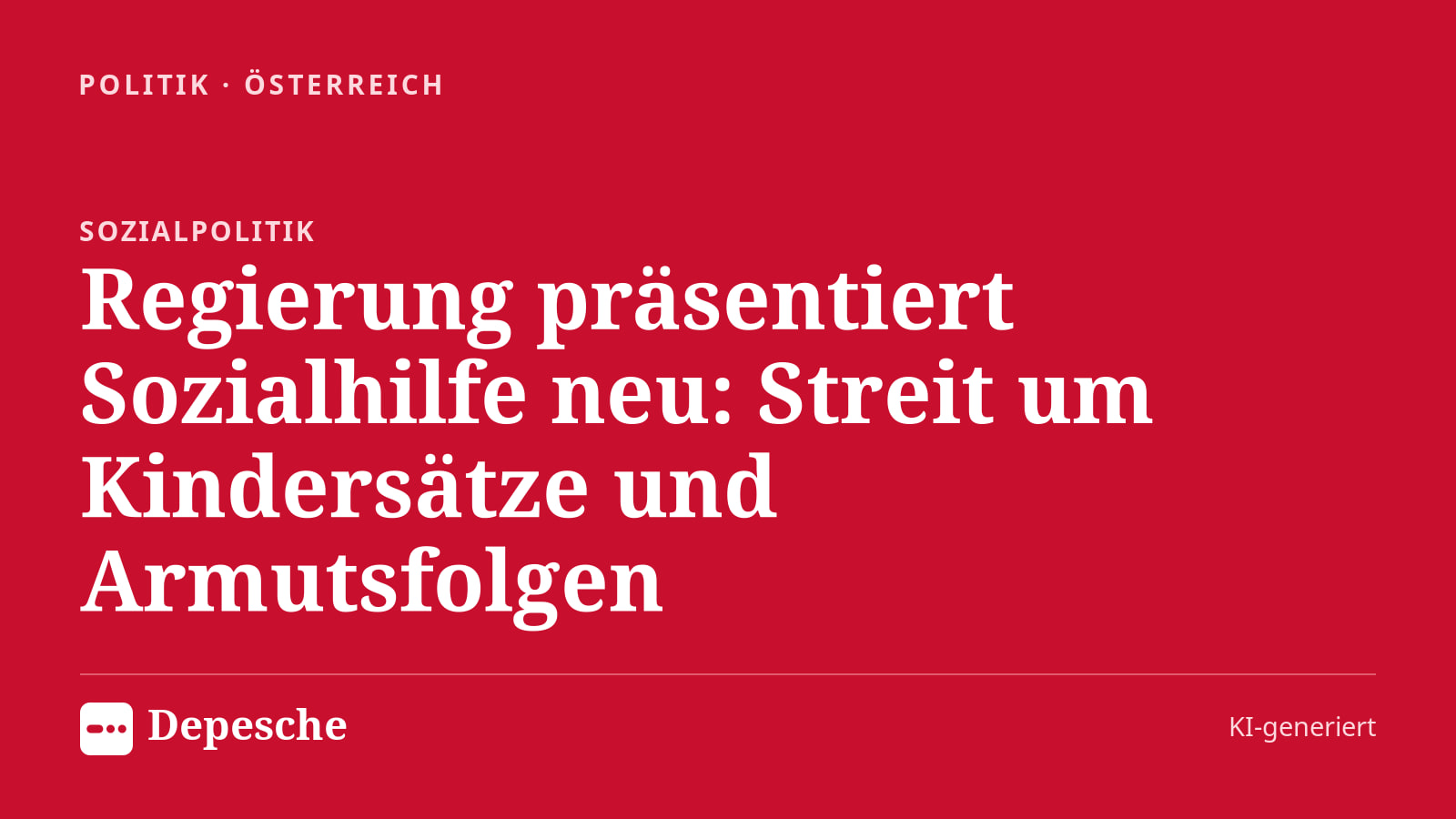 Politik: Regierung präsentiert Sozialhilfe neu: Streit um Kindersätze und Armutsfolgen
