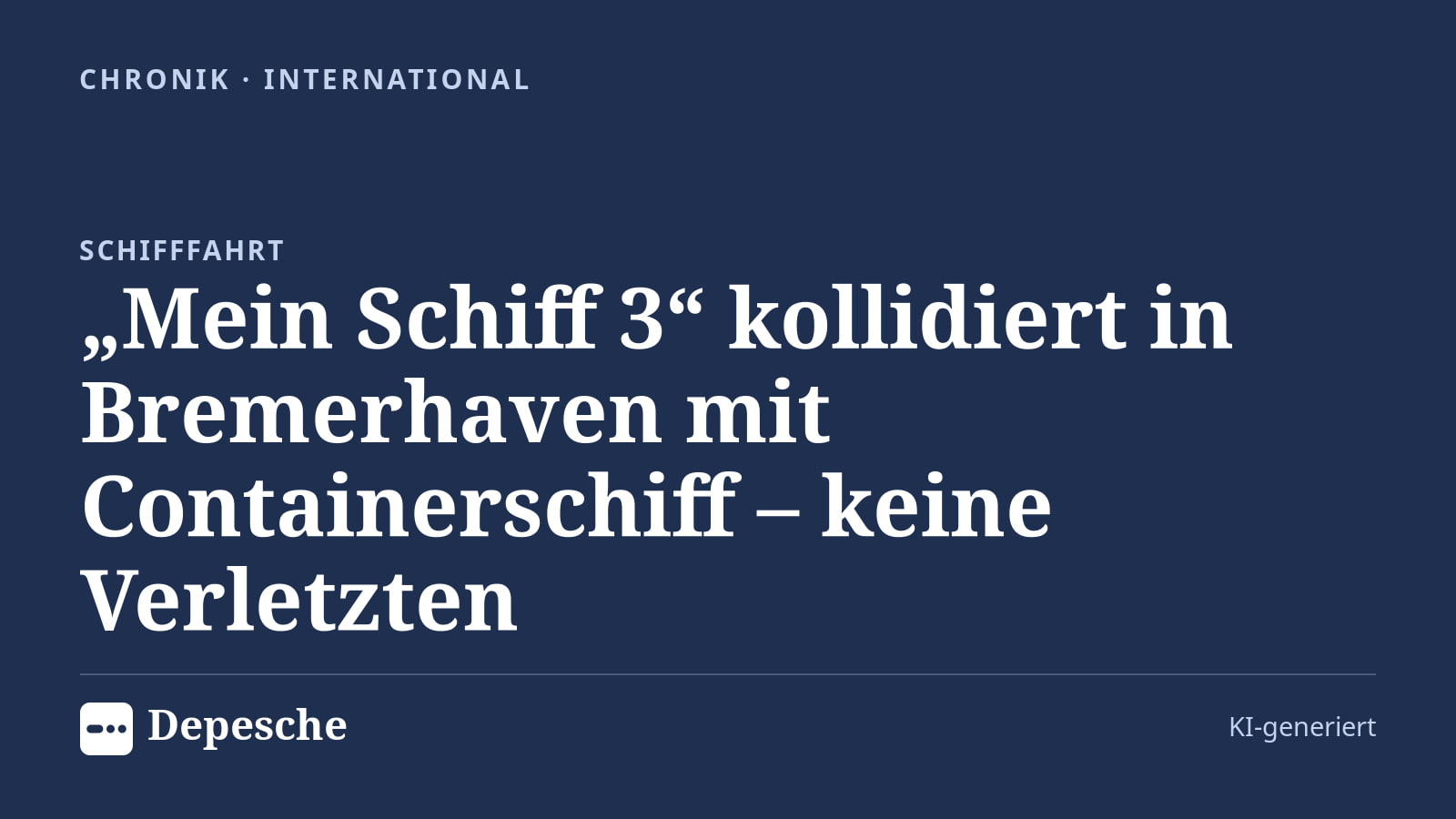 Chronik: „Mein Schiff 3“ kollidiert in Bremerhaven mit Containerschiff – keine Verletzten