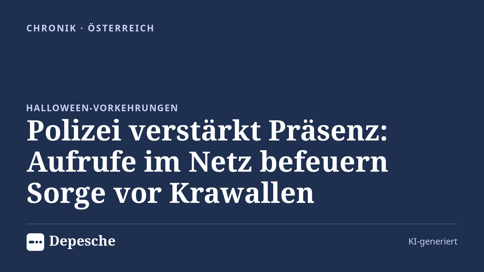 Chronik: Polizei verstärkt Präsenz: Aufrufe im Netz befeuern Sorge vor Krawallen