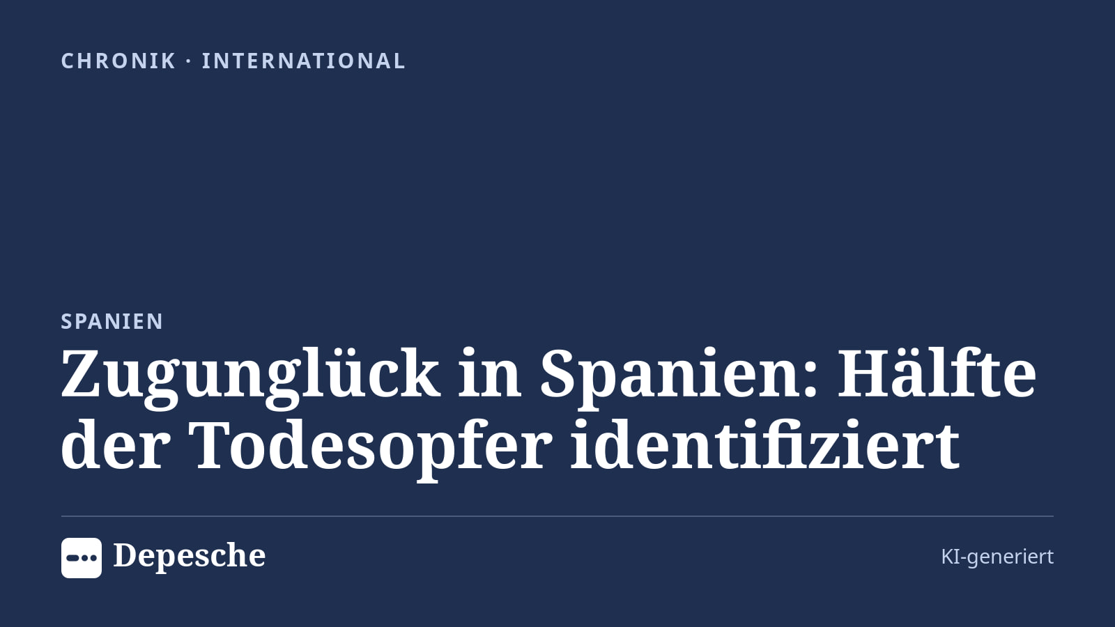 Chronik: Zugunglück in Spanien: Hälfte der Todesopfer identifiziert